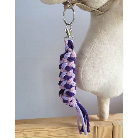 Laisse en corde pour cheval de loisir - Violet/Violet foncé/Lavande (1/2)