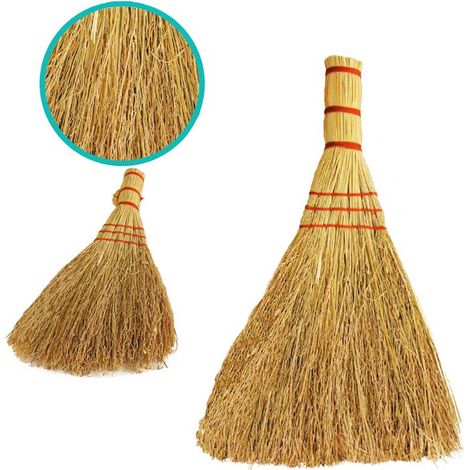 SCOPA IN SAGGINA 33 CM COMODA E FUNZIONALE