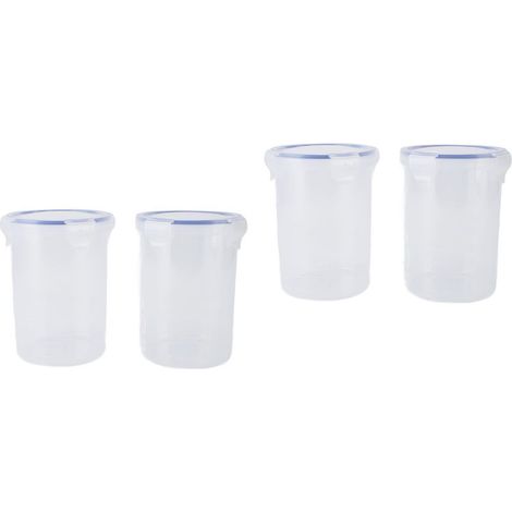 Ensemble de récipients à peinture de 1000 ml, gobelet de rangement transparent hermétique avec bille de mélange, pinceau pour retouches de peinture excédentaire. (1/5)