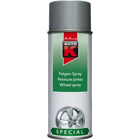 Peinture spécial jantes argent cristal Auto-K 400ml (1/2)