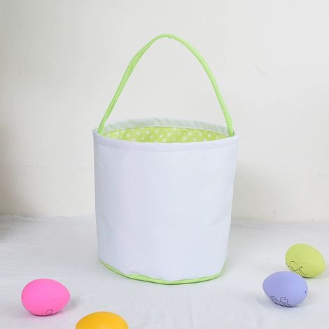 KOWOLL Sacs en toile de coton pour Pâques, paniers de Pâques vides pour enfants, panier de Pâques en forme de lapin, parfaits pour la chasse aux œufs de Pâques des filles et des garçons, paniers de Pâ