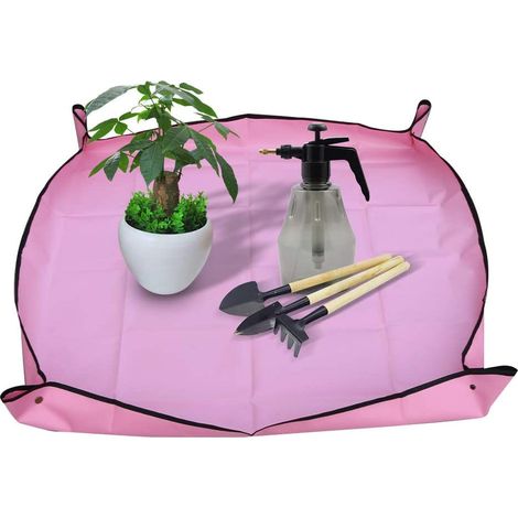 Tapis De Jardin - Tapis D'Empotage Étanche Pour Plantes D'intérieur - 120 X 80 Cm - Réutilisable Et Pliable - 1 Pièce (1/5)
