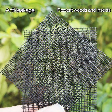 Tapis de Drainage Anti-Adhérence - Mesh Pads 50x 10x10cm Gris/Noir - Fibre de Verre Haute Densité pour Pots et Bacs (1/4)