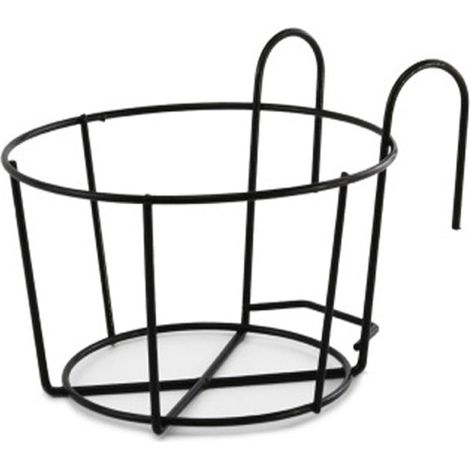 Support Pour Pot De Fleurs - En Fer Galvanisé - Pour Clôture De Balcon Ou Jardin - Charge Maximale 5 Kg - Lot De 1 (1/5)