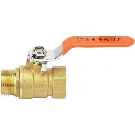 Kugelhahn aus Messing, Außen- und Innengewinde 3/4" BSP DN20