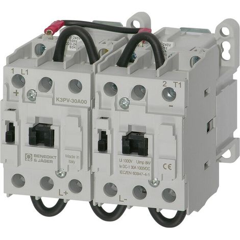 [GEBRAUCHT] B-Ware Benedict DC/PV-Leistungsschütze KG3PV-30A00 30A 1000VDC1 Schütz grau Kunststoff (1/2)