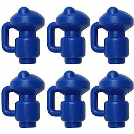 embouts de protection Bouchons De Trampoline 6 Pièces Capuchons De Poteau Pour Les Piquets De Filet Du Trampoline Ø 3.2 MM, Particulièrement Robustes Capuchons D'extrémité Résistants Aux Intempéries,B (1/5)