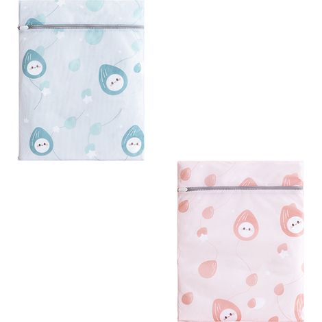 Lot de 2 sacs à linge en filet, grand format - Sac à linge en filet fin pour machine à laver - Sac à linge en filet avec fermeture éclair ultra-résistante, idéal pour les voyages, la lingerie, les pul (1/5)