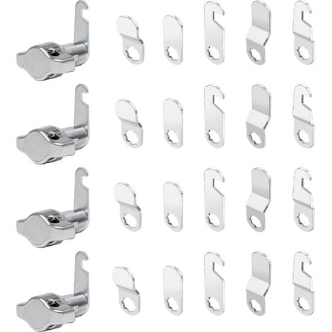 4 Serrure à Came Sans Clé 30mm Universelle Serrure de Boîte aux Lettres (1/5)