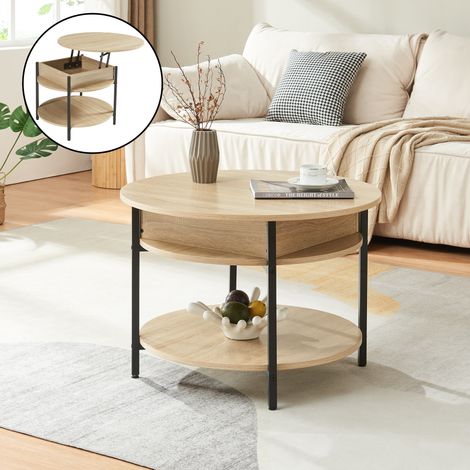 Couchtisch Kandas mit Hebeplatte 70x49 cm Eicheoptik [en.casa] (1/5)