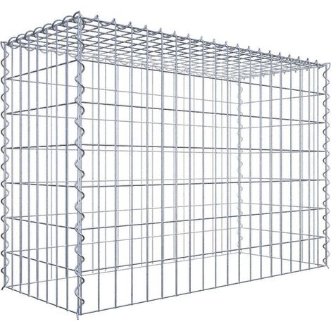 Gabiondeco - Gabion - Element de prolongation en hauteur 100 cm x 70 cm x 40 cm (L x H x P). maille 5 x 10 cm. Spirale. Attention : il manque une grille - Made in Ger... (1/5)