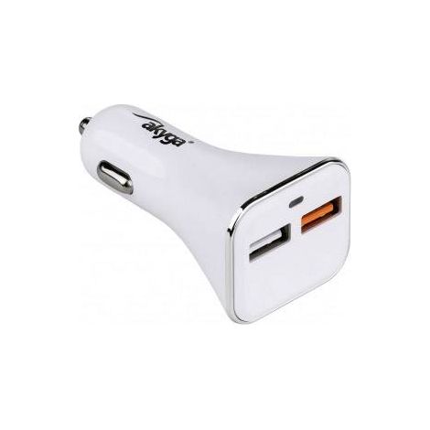 Chargeur de voiture Akyga AK-CH-08, 2 ports USB 3A QC, pour allume-cigare 12-24 V