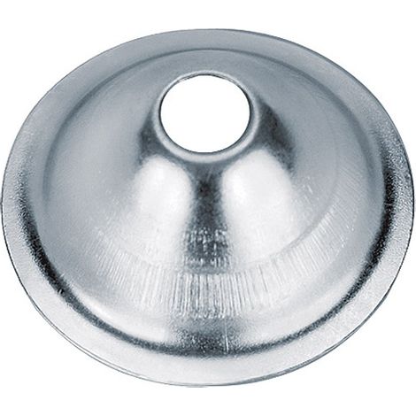Rosace d'écartement conique acier zingué - Boite de 100 Ø21 - H14mm