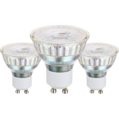 LOT DE 3 AMPOULES GU10 COB 4,5W 345 LUMENS 3000K