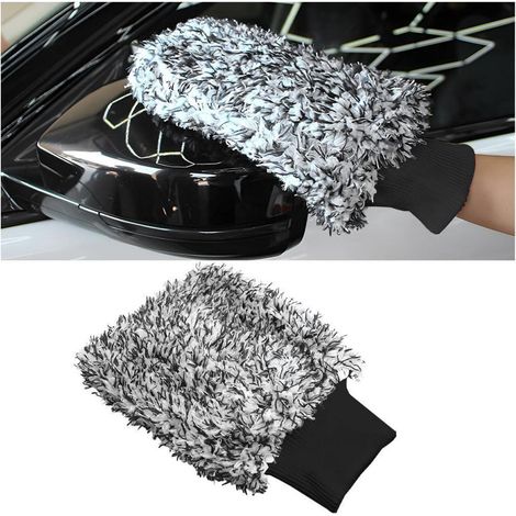 Autowaschhandschuh aus Mikrofaser, extrem saugfähig, für Auto & Motorrad (1/5)