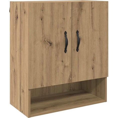 Maison Exclusive - Mobiletto a muro Rovere artigianale 60 x 31 x 70 cm
