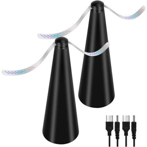 Lot de 2 ventilateurs anti-mouches, anti-moustiques sans produits chimiques, éloigne les mouches et les insectes des aliments, pour le camping, la salle à manger, le jardin (1/5)