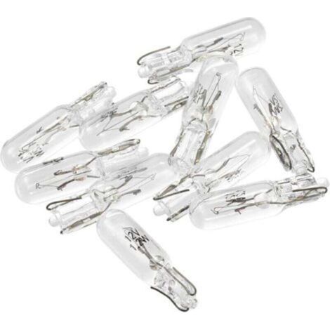 Lot de 10 ampoules LED blanches incandescentes T5 W 1,2 W 12 V CC pour tableau de bord de voiture (1/4)