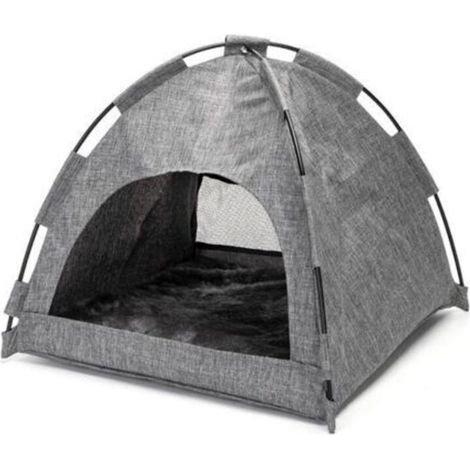 Pet Maison pour Chats Tente pour chat à double usage hiver etété Bac et maison de toilette pour chat