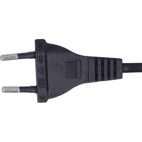 Netzkabel für Elektrogeräte – 1 m PVC-Netzkabel für Lampen und Adapter – C7 IEC-320 2,5 A 0,75 mm² (1/5)
