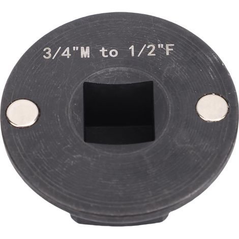 Extra-flat impact socket adapter, speed reducer, high-strength metal for tight spaces, 3/4" M-1/2" 2F (1/5)