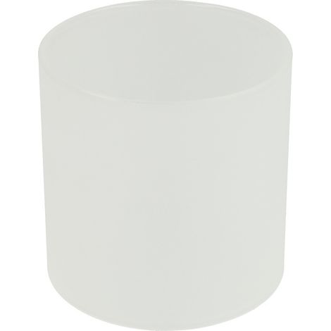 Le Sanitaire – Verre cylindrique de rechange pour lampe – Diamètre 8 cm – Hauteur 8 cm – Accessoire de domotique