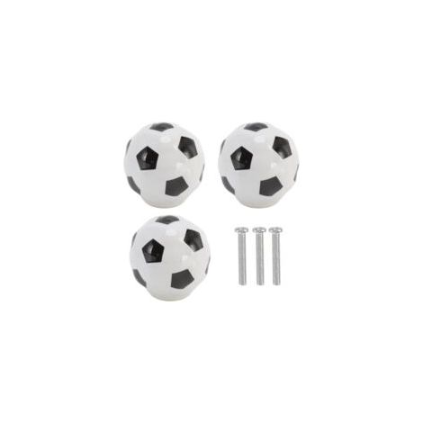 Sets Fußball-Motiv-Schrankknöpfe, Keramik-Schubladengriffe mit einem Loch für Kleiderschränke
