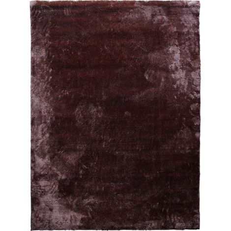 TENDREMENT - Tapis uni tout doux marron foncé en polyester 160x220 (1/5)