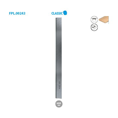 FER DE DEGAUCHISSEUSE 520X35X3,0 HSS 18% - 052.35.302 - LEMAN