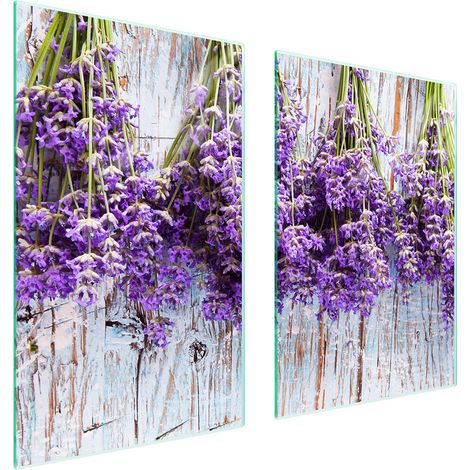 PLACA PROTECTORA DE VIDRIO PARA COCINA 65x52 LAVANDA (1/5)