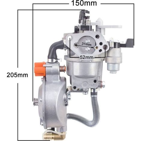 Moteur GX270 3KW 177F 9CV pour Carburateur Dual Fuel LPG NG