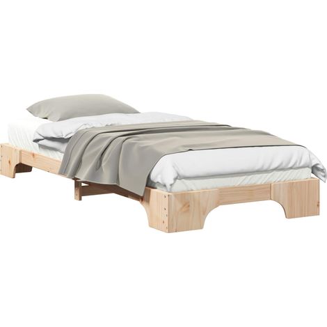 Maison Exclusive - Estructura de cama Marrón 80 x 210 cm Madera d