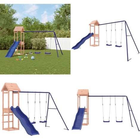 Spielturm Massivholz Douglasie - Holzspielplatz - Spielturm - Douglasie - Rutsche - Schaukelset - Home & Living