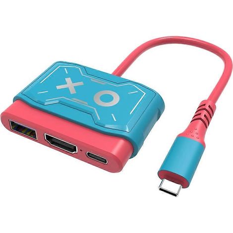 TOPWOLF HS-SW250 Station d'accueil OLED 4K HD pour Nintendo Switch / Switch, hub USB 3.0, adaptateur USB-C, répartiteur, station d'accueil TV ( ) (1/4)