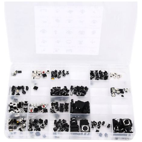 Set mit 250 Mikro-Kombinations-Tastern (25 Werte) für TV-Audiogeräte (1/5)