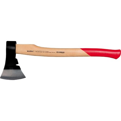 Hacha KUŹNIA de 1,25 kg con mango de madera, herramienta de corte para jardinería, tala y construcción, eficiente y duradera.