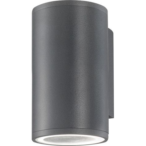 Merano Clara Applique Extérieure Up Down Gris Foncé Aluminium Verre LED GU10 1x7W IP54