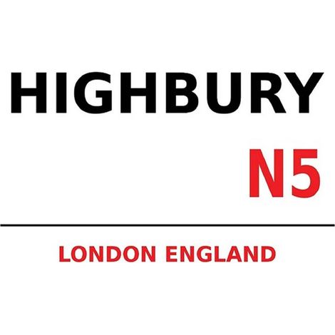 Panneau en bois 30x40 cm Londres Angleterre Highbury N5 (1/3)
