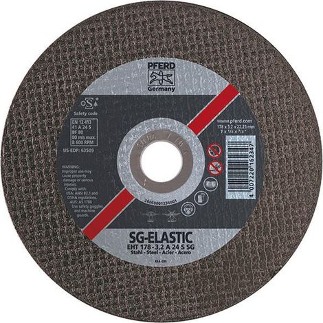 Taglio Disco Sg-Elastico Per La Lavorazione Di Acciaio, Ø X Spessore. : 125 X 1,0 Mm, Giusto Modello, La Velocità Massima. 12 200 Giri / Min