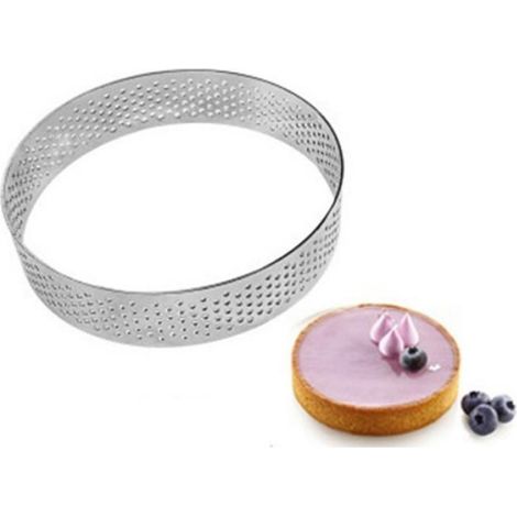 20 Pièces Séries Anneau À Circulaire Dessert Perforation En Acier Inoxydable Aux Fruits Quiche Gâteau Mousse Moule Cuisine Moule (1/5)