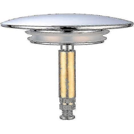 Bouchon de baignoire Bette, 70 mm, à double joint, réglable en hauteur, universel, pour robinet d'évier, en laiton trempé chromé, antirouille. (1/5)