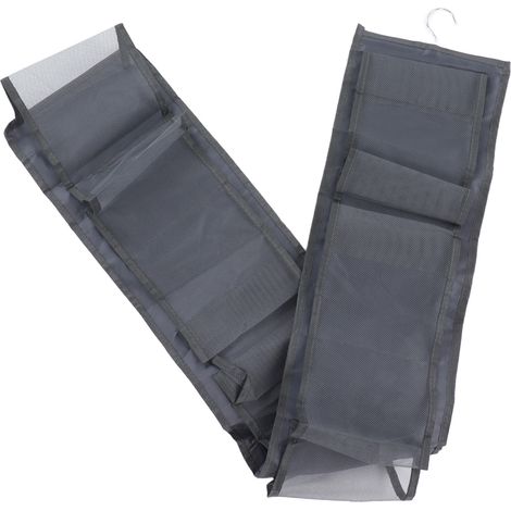 Kleidersack zum Aufhängen aus verstärktem Nylon, mehrere Fächer, leicht zugänglich, waschbar, Netzfach für Socken, Hosen und Kleider (1/5)