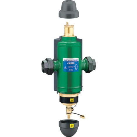 Disaeratore-defangatore con magnete, in acciaio verniciato con polvere epossidiche 1 1/2" DISCALDIRTMAG Caleffi 546118 1 1/2” (1/2)