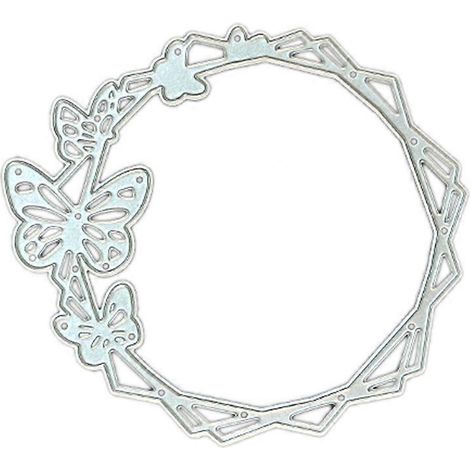 Stanzformen für Schmetterlingskreise aus Metall, Schablone für DIY-Scrapbooking-Alben, Papierkarten, Prägeformen, Basteldekorationen