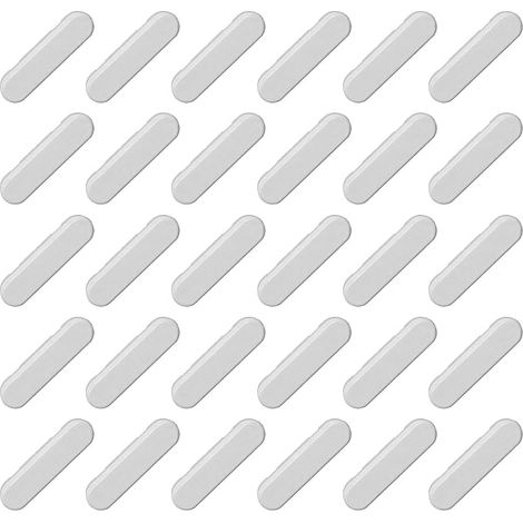 30 Pieces PVC Window Vent Cover Gutter Cover Drain Hole Covers for Windows Storm Drainage Nozzle Window Sill End White (1/5)