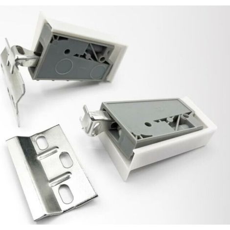 Kitchen Rail Support Cabinet Hanger 2 Pieces - Galvanized Steel Kitchen Cabinet Hangers - White Scre (1/5)