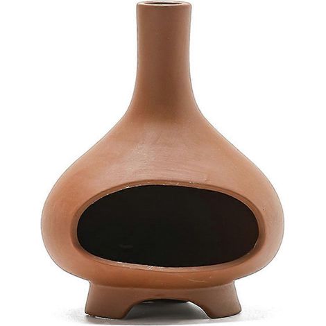 Porte-encens/brûleur de sauge en céramique Palo Santos pour bureau, fontaine, yoga, méditation, salon, noir (1/5)