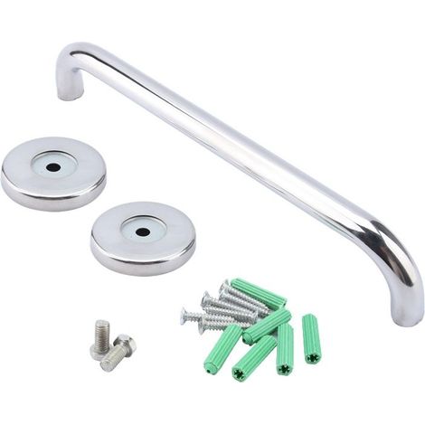 Barre de maintien de sécurité en acier inoxydable pour douche et baignoire - Support de rail (1/5)