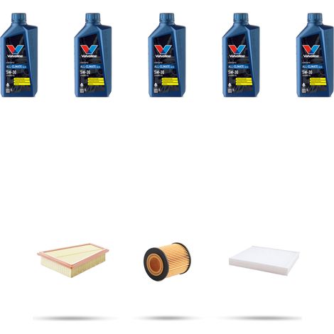 Kit tagliando 3 FILTRI e 5L OLIO compatibile con Ford S-Max 2.3 16v 118kw dal 2007 (1/5)