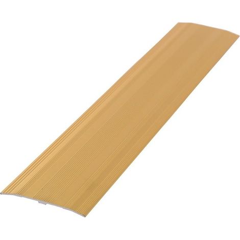 Seuil plat KLOSE besser Aluminium Anodisé Or Largeur : 60 mm. 1 Mètre 25